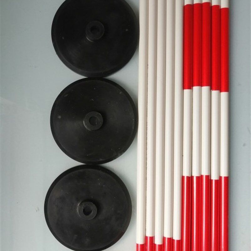 红白练车杆倒车桩标志杆桶绕桩移倒库杆练习杆子侧位练习橡胶底座