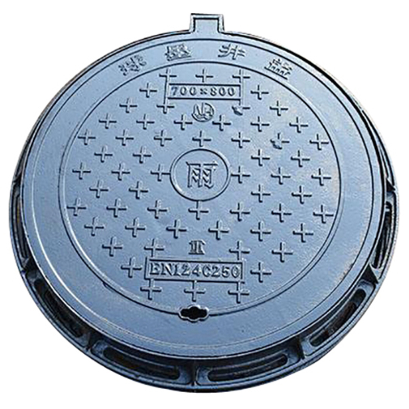 球墨铸铁井盖圆形方形井污水雨水下水道沙井盖重型地沟排水沟盖板