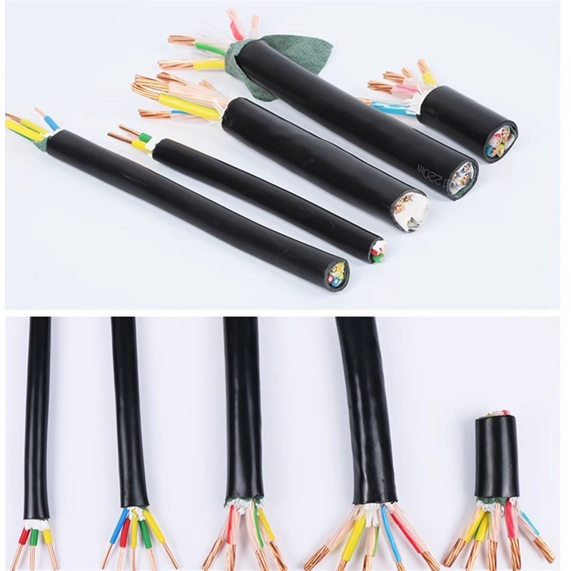 国标电线YJV2/3/4/5芯x1.5/2.5/4/6/10平方纯铜芯充电桩电缆线