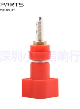 EIZZ 音箱喇叭接线柱端子 碲铜镀无磁性金银胆机功放音响香蕉插座