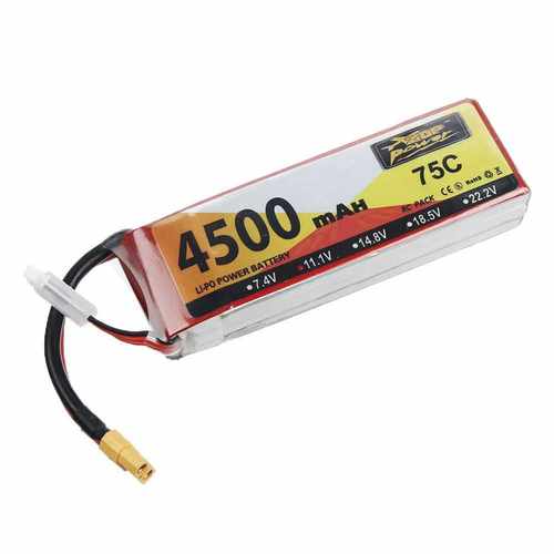 14年ZOP工厂直销RC航模遥控电池4500mAh2S11.1V75C车模船动力电池