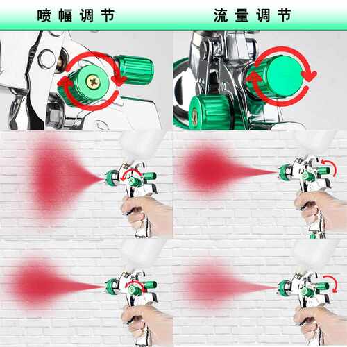 气动2008喷漆枪1.4/1.7/2.0mm汽车钣金上壶式面漆HVLP喷枪省漆