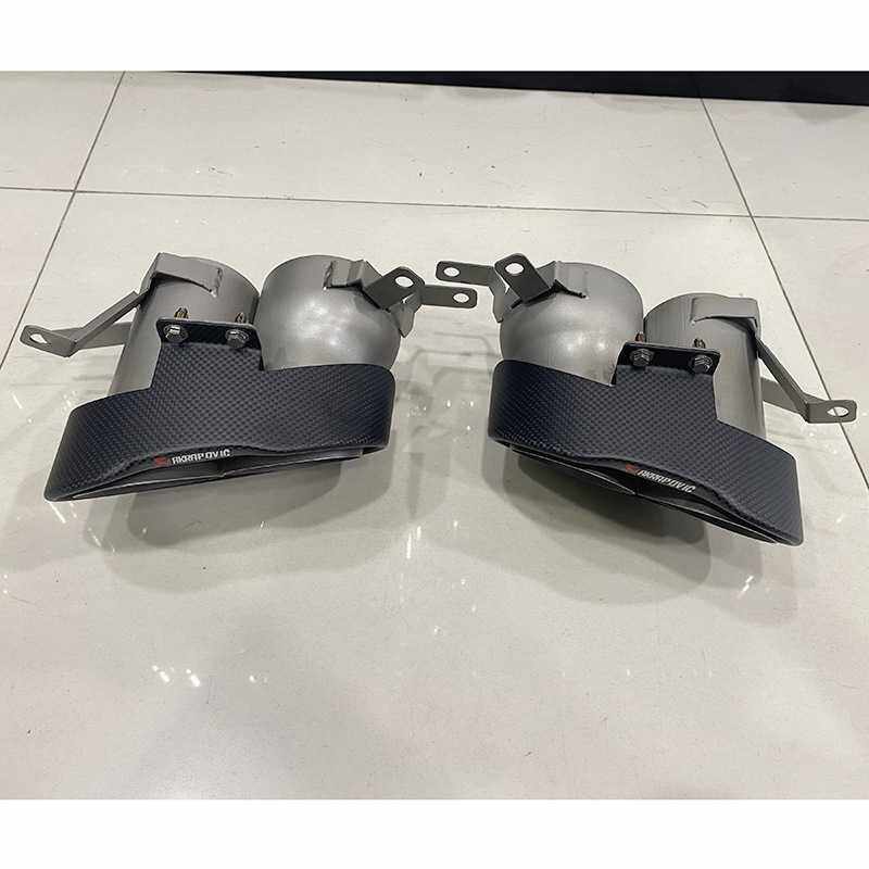 适用于奥迪A4L A5 A6 A7改装排气管RS碳纤维尾喉不锈钢