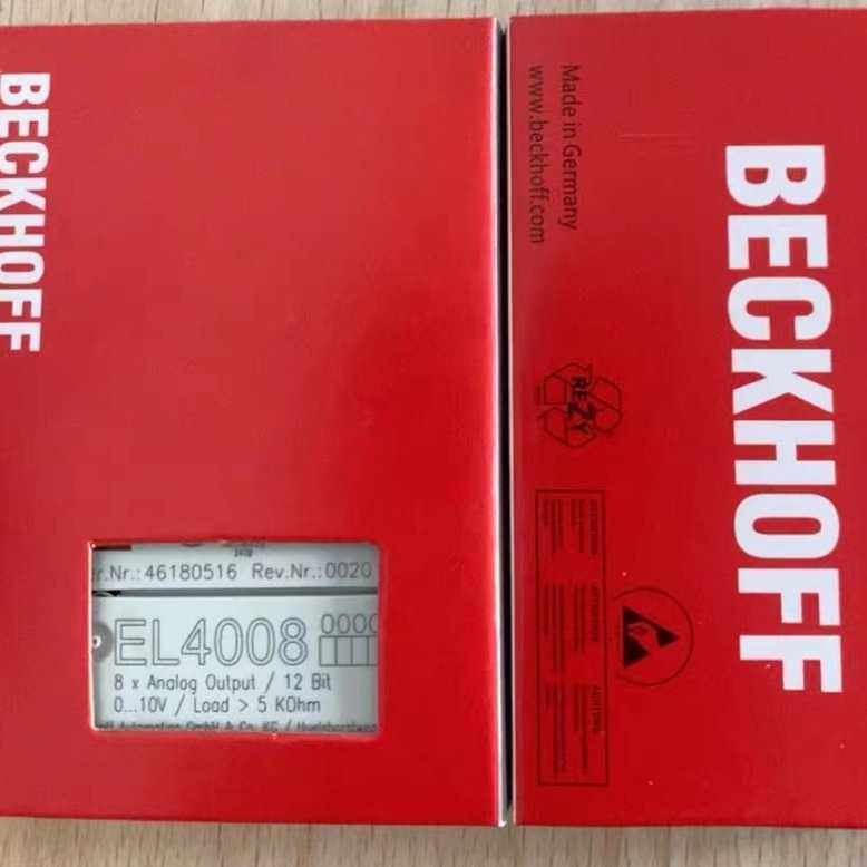 供应现货EL4008 倍福 通道模拟量输出模块  模块 控制器