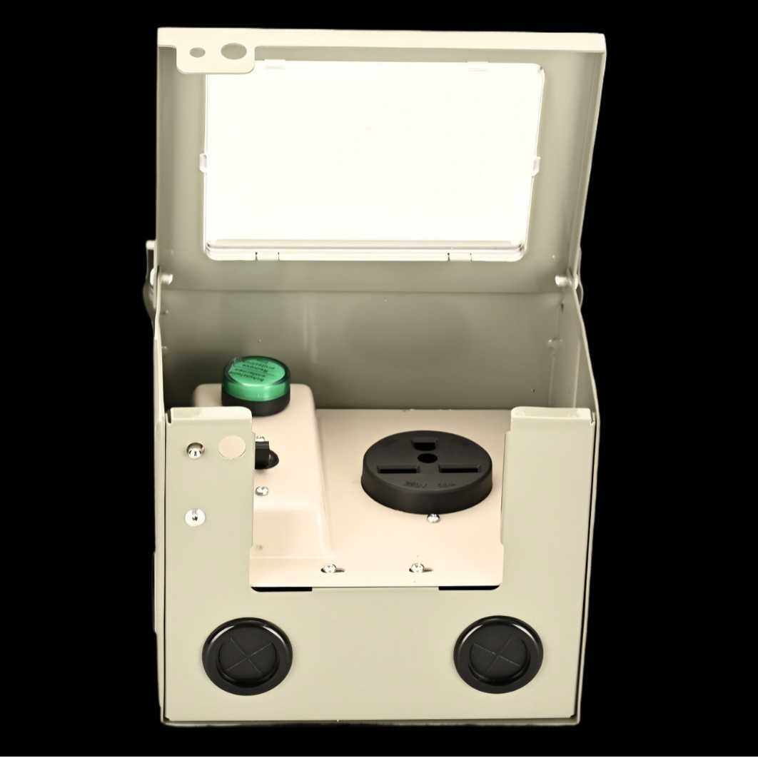 30A漏报50A漏报开关铁盒子RV正面玻璃窗可观察灯源指示灯防雨水,3C数码配件,摄像机配件,淘宝优惠券,粉丝福利购,淘宝优惠卷
