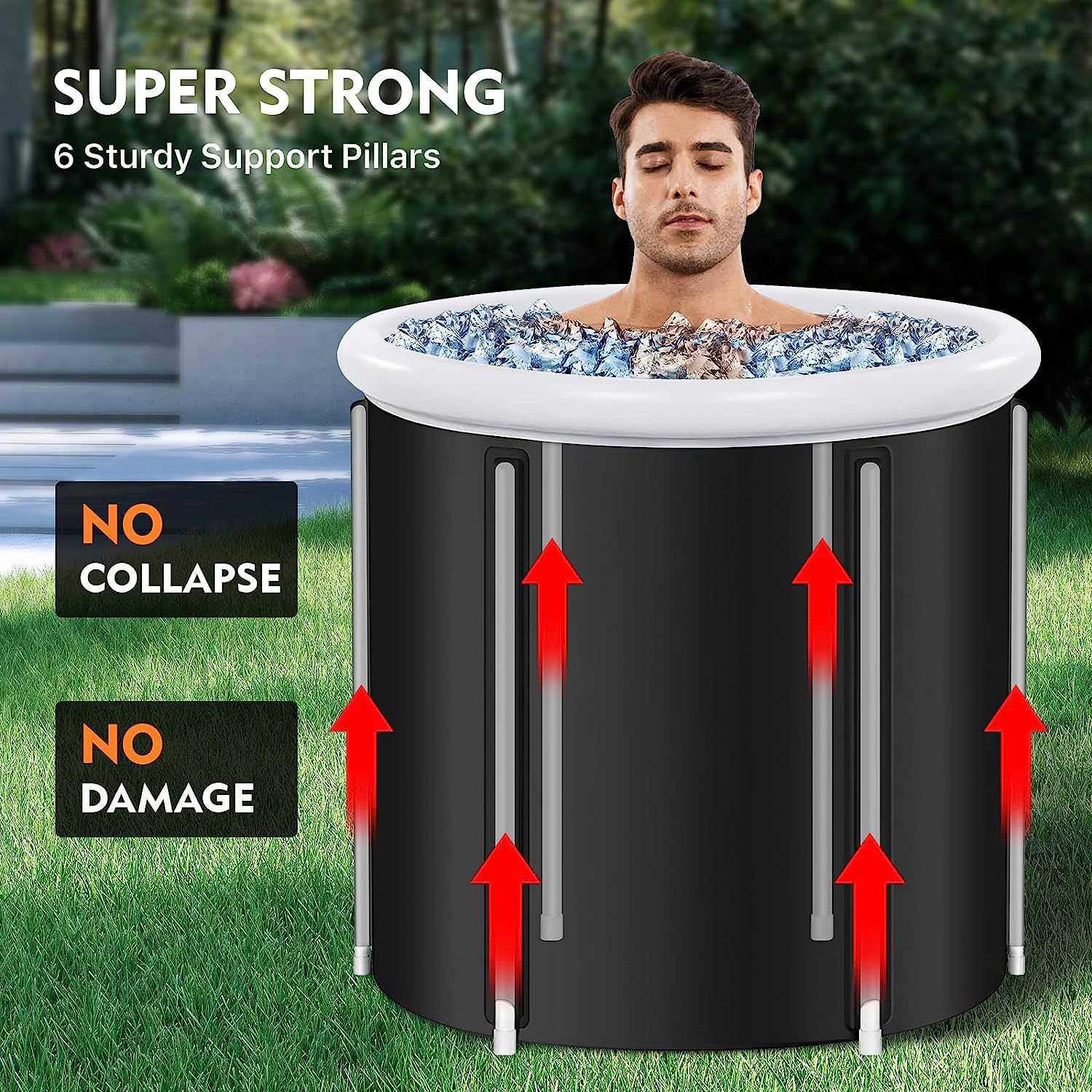 厂家定制充气冰浴桶方便折叠洗澡池家用沐浴桶浴盆大号泡澡神器,3C数码配件,摄像机配件,淘宝优惠券,粉丝福利购,淘宝优惠卷