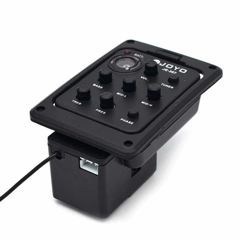 JOYO卓乐木吉他拾音器JE-307带调音拾音器5段EQ均衡器校音扩音器