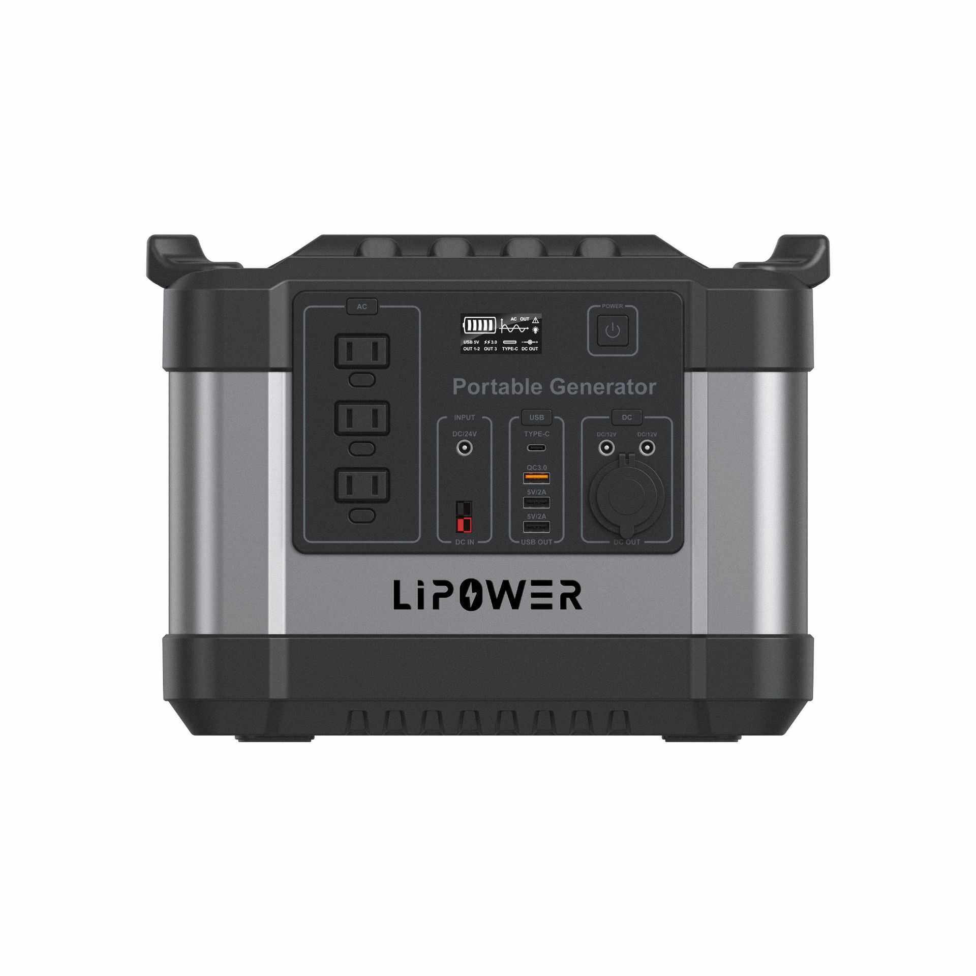 1500W 220V野外露营探险烧烤夜市摆摊储能移动便携式应急照