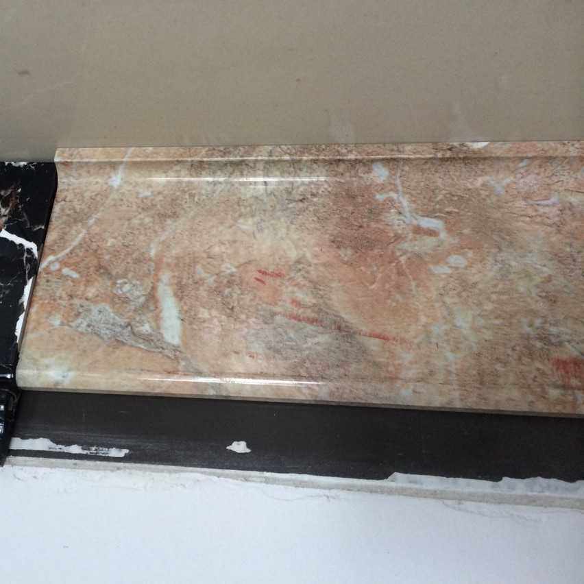 宁波厂家供应水转印工艺 大理石花纹装饰线条踢脚线水贴花加工