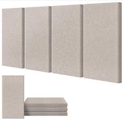 4 PCS Acoustic Panels,  Fiberglass Sound Wall Panels降噪
