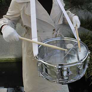 LADE14寸小军鼓透明鼓皮小队鼓专业演奏仪仗队行进鼓乐器小鼓