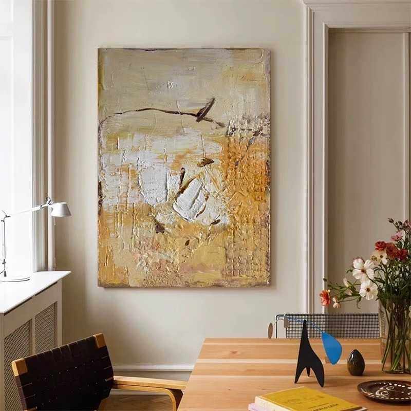 中古风肌理手绘油画侘寂风客厅装饰画玄关挂画餐边柜卧室壁画高级,机械设备,其他机械设备,淘宝优惠券,粉丝福利购,淘宝优惠卷