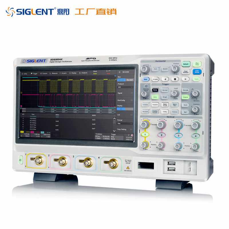 Siglent/鼎阳 荧光混合信号示波器 SDS5104X  带宽 1GHz/ 4通道