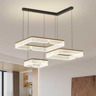 北欧方形主灯高端大气吊灯2024年新款广东中山灯具客厅灯现代简约