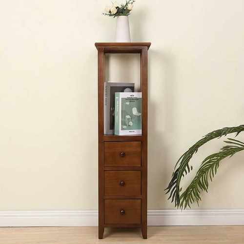 免安装实木带抽屉花架置物架客厅花架室内家用一体中式新款花新款