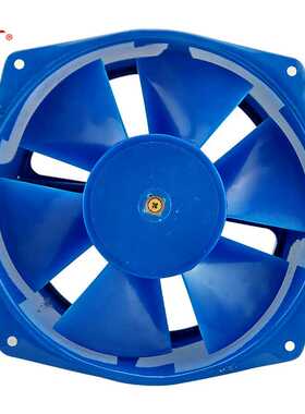 直销200FZY2-D蓝色铁壳220V/380V散热风扇21070大风量机箱风扇