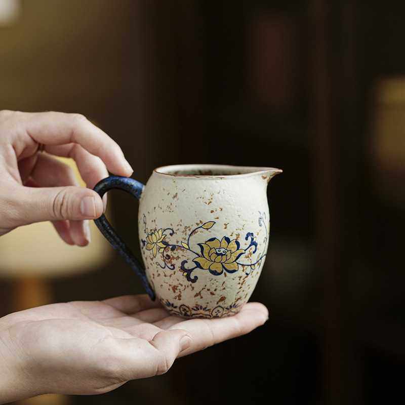 艺盛堂青花火石红缠枝莲公道杯陶瓷分茶器女士专用防烫茶海匀茶杯,农机/农具/农膜,其它农用工具,淘宝优惠券,粉丝福利购,淘宝优惠卷