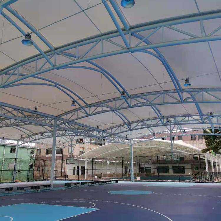 户外景区商业广场体育场球馆膜结构大跨度钢结构厂房仓库遮阳雨棚