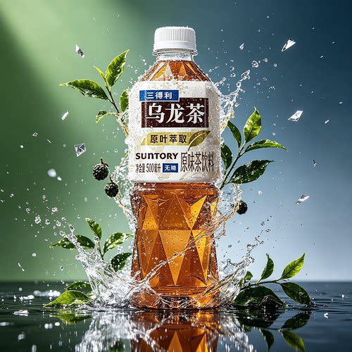【新包装】三得利无糖乌龙茶12瓶*500ML乌龙茶饮料清爽解腻