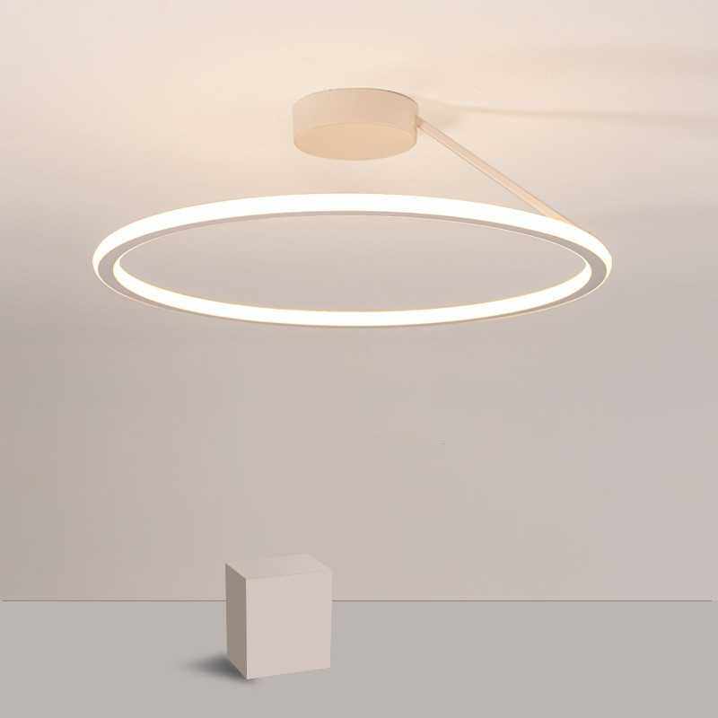 主卧室灯简约现代led餐厅吸顶灯北欧极简客厅灯具书房间圆形灯饰