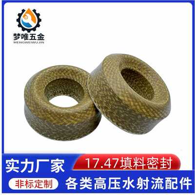 进口17.46柱塞盘根填料涵密封超高压水机泵头高耐磨耐磨升级高强