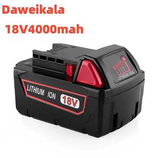 18V适用于Milwaukee M18电池M18B6 XC 9.0 Ah锂离 子48-11-1860 4