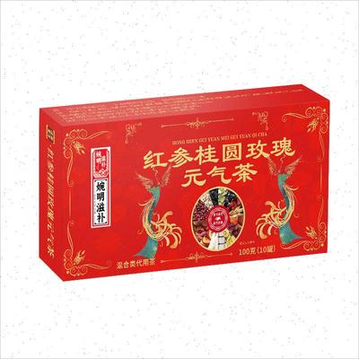 女性气血不足补气养血养生茶女人调理气血美容养颜红参玫瑰元气m