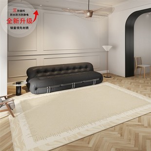 地毯客厅高级轻奢茶几毯家用防水简约卧室地垫可擦 高端极简c法式