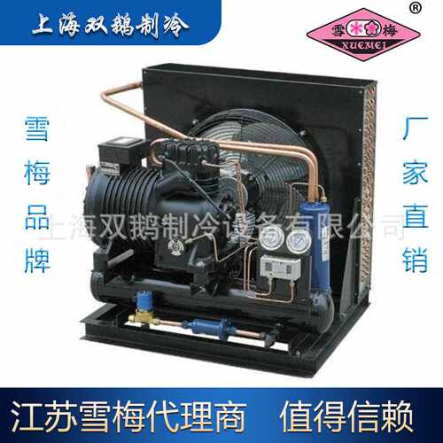 江苏雪梅制冷机组 503FSV2-F 敞开式风冷半封闭冷凝机组5匹冷冻机