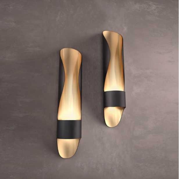 后现代简约客厅壁灯餐厅书房卧室床头过道设计师样板房铝管壁灯