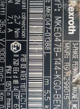 议价力士乐电机MKE-047B-144-KG0-BENN剪线拆机