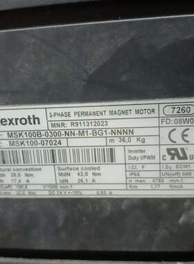 议价力士乐电机MSK100B-0300-NN-M1-BG1-NN