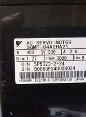 议价SGMP-04A2HA21安川伺服电机，二手拆机件，