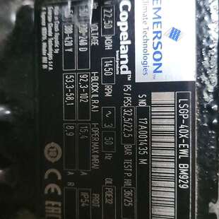 EWL 议价谷轮艾默生 40X LSGP BM9 emerson