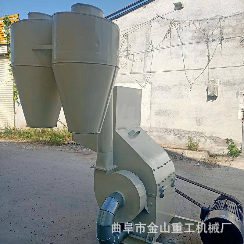 三项电秸秆粮食粉碎机800型除尘粉碎机拖拉机带生物颗粒粉碎机