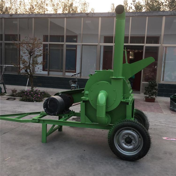 移动版碎枝果园树杈粉碎机带胶带纸筒粉碎机综合木板材粉碎机