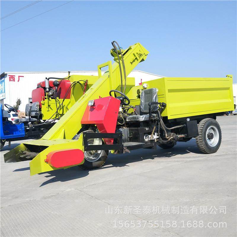 新疆疏附县牛舍清粪车柴油三轮清粪车2立方