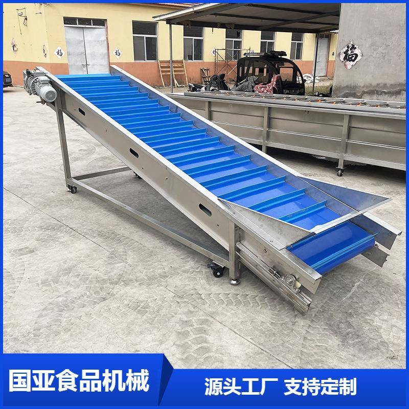 食品包装袋输送机传输带输送机304不锈钢输送机输送提升设备
