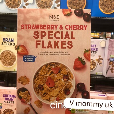 现货 英国M&S玛莎FLAKES麦片苹果肉桂坚果即食早餐麦片500g