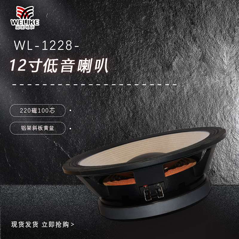 12寸音响低音喇叭单元220磁100芯大功率全频中低音娱乐KTV扬声器