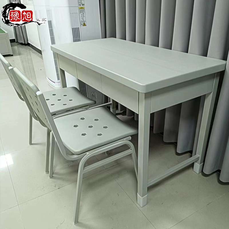 制式营具办公桌加厚电脑桌学习椅多功能钢制铁艺二抽三抽学习桌子