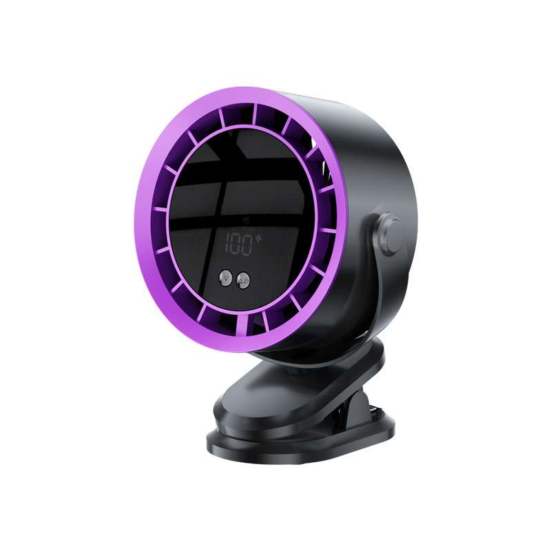 新款100档高速循环家用充电数显办公宿舍桌面涡轮台式夹子风扇批