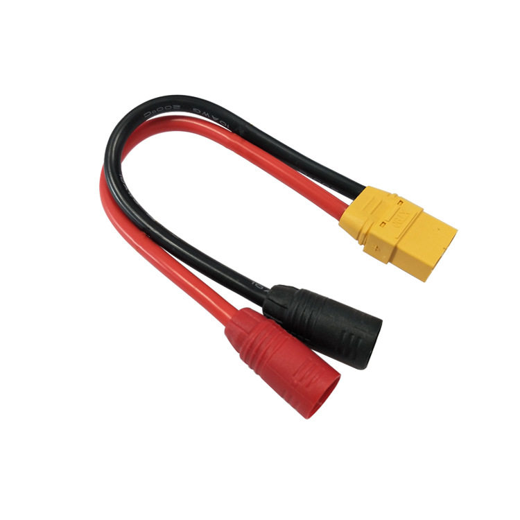 Amass AS150防火花插头植保机充电线 转接线xt90母头转AS150公头