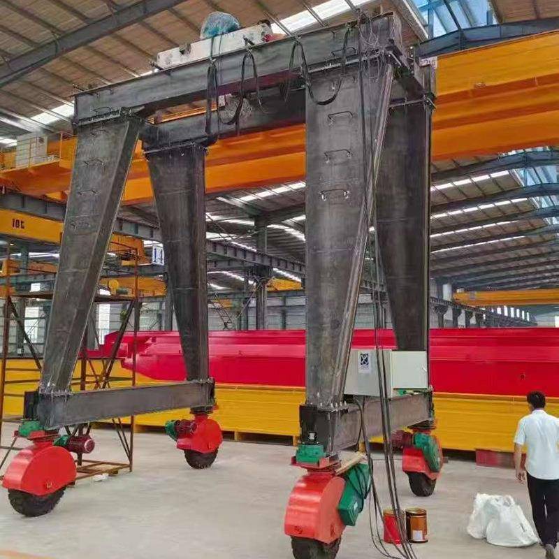 龙门架双梁小型简易龙门式起重机无轨龙门吊架电动万向移动龙门架