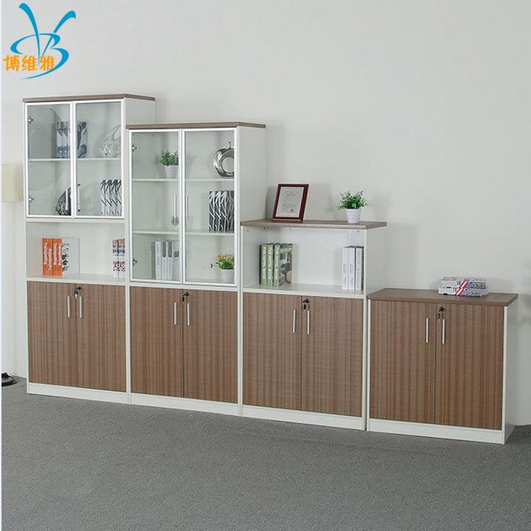 办公家具木质板式档案柜资料柜高低文件柜开门书柜