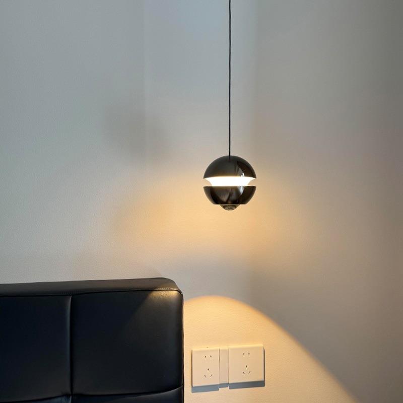 设计师小吊灯吧台2025年极简新款床头灯单头个性餐厅卧室简约现代