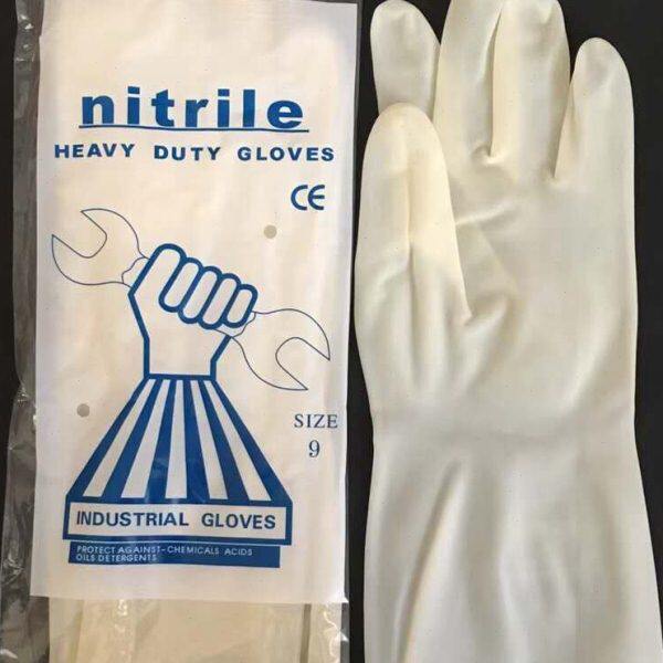 丁腈手套Nitrile防撕裂杀鱼防刺洗碗胶皮乳胶手套剥栗子手套胶