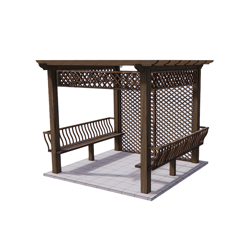 户外樟子松碳化木防腐木葡萄架花园别墅长廊花架厂家直销庭院定制