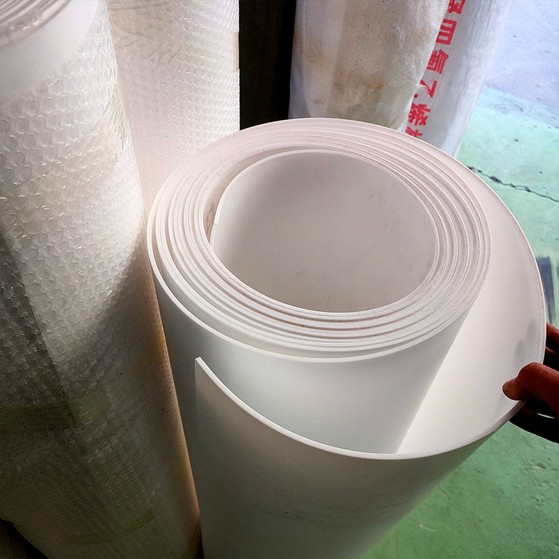 聚四氟乙烯四氟板铁氟龙ptfe特氟龙F4板棒楼梯防减震板材零切加工