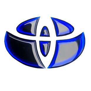 适用改装饰丰田凯美瑞雷凌威驰锐志卡罗拉逸致汉兰达方向盘车标贴